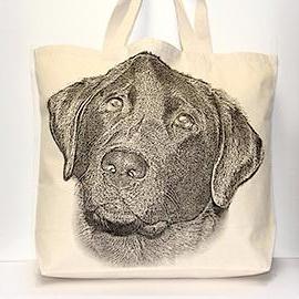 Black Lab Tote Bag