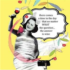 Napkins-Answer is Wine - Random Acts Of Art