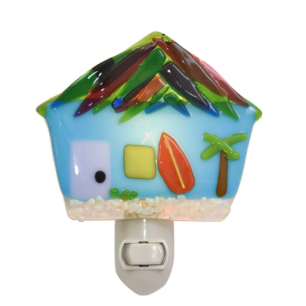 Glass Nightlight-Beach Hut