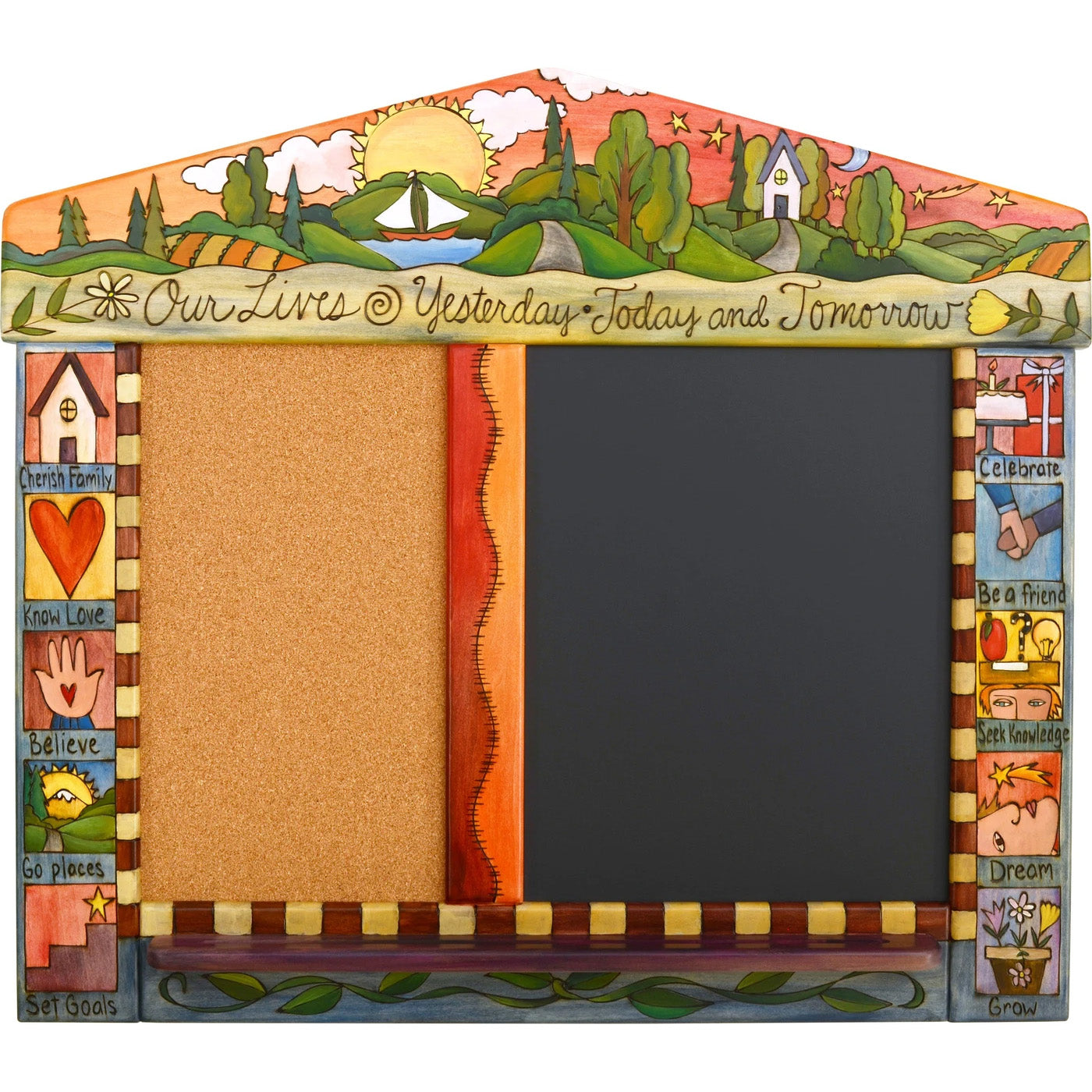 Sticks Activity Board | Chalkboard | Corkboard | Bulletin Board