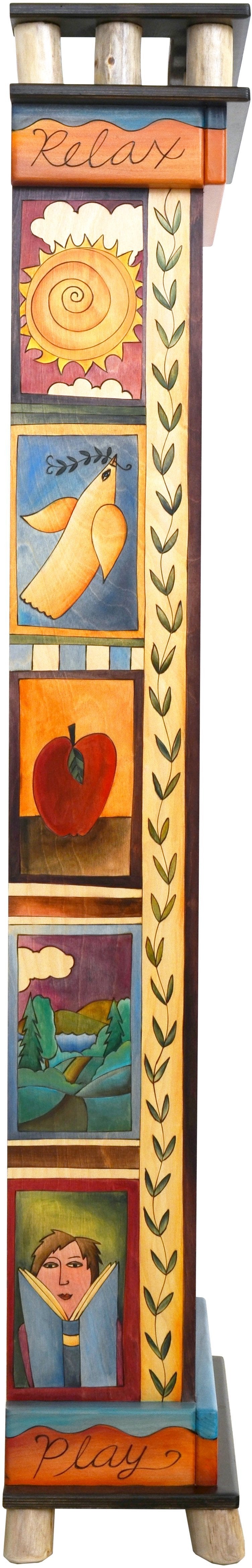 Bookcase, Narrow-Icon Blocks