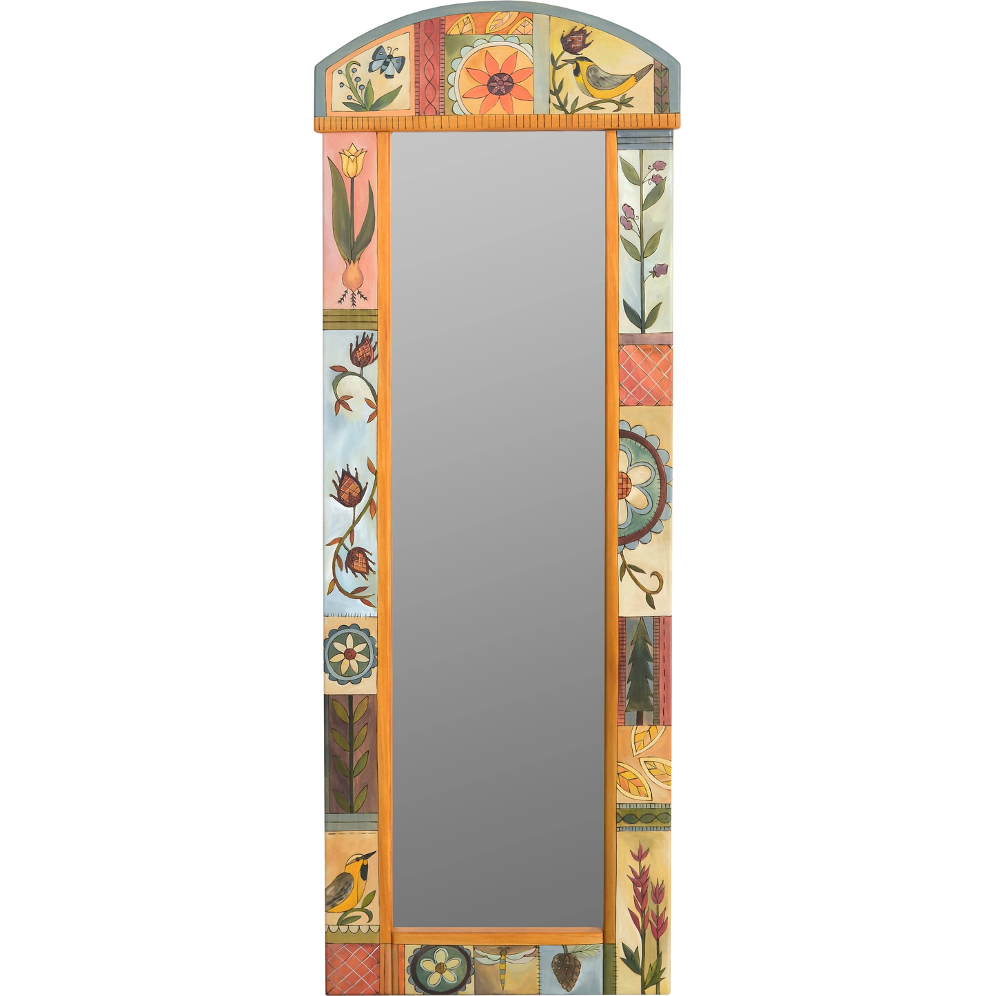 Wardrobe Mirror-Contemporary Floral