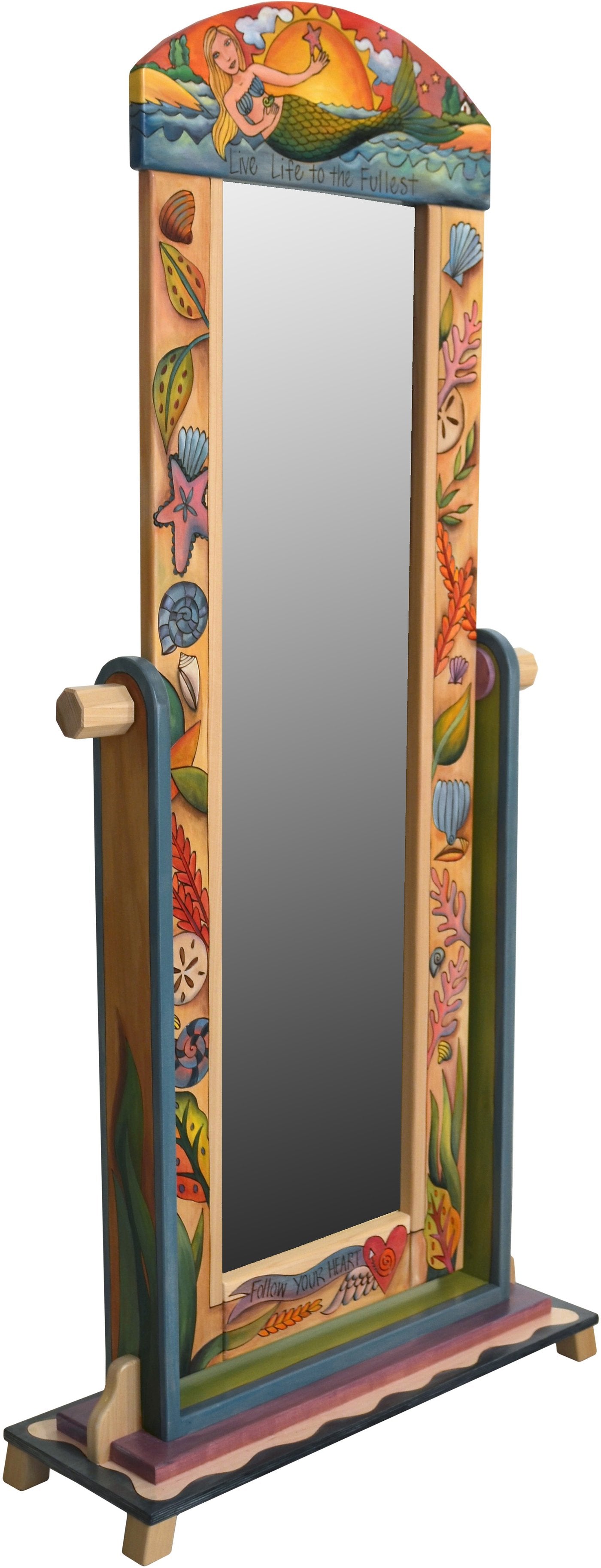 Wardrobe Mirror on Stand-Mermaid