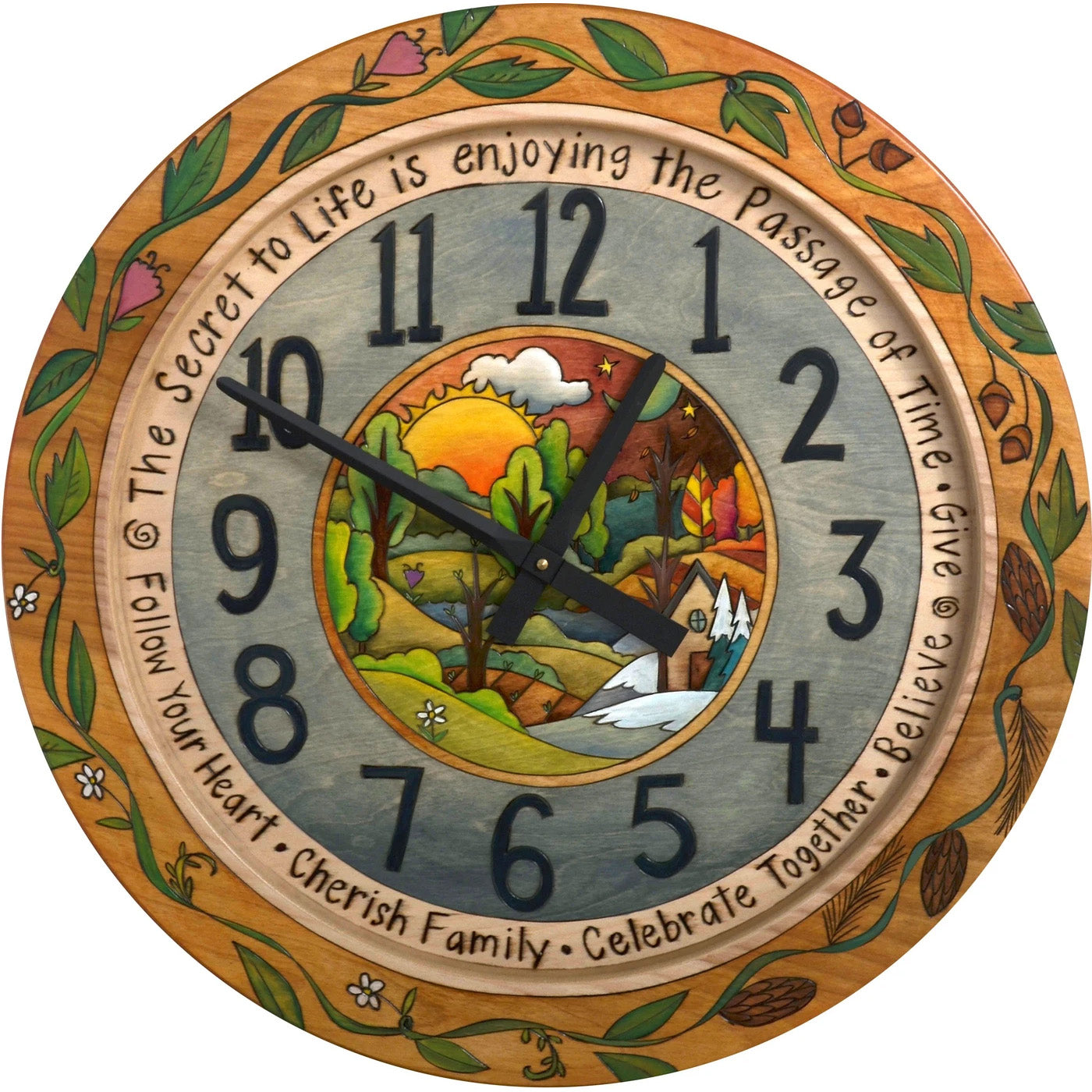 Round Wall Clock 24"-Passage of Time