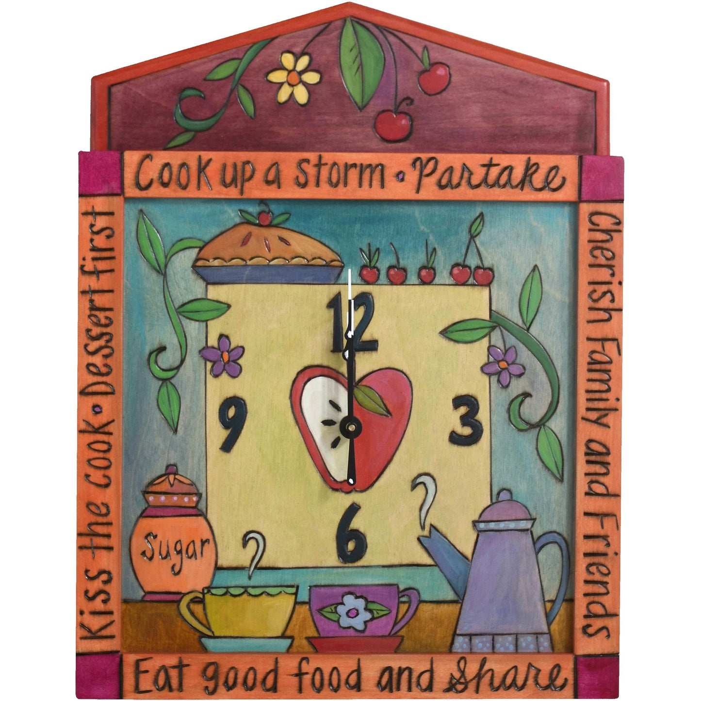 Square Clock-Cook Up a Storm