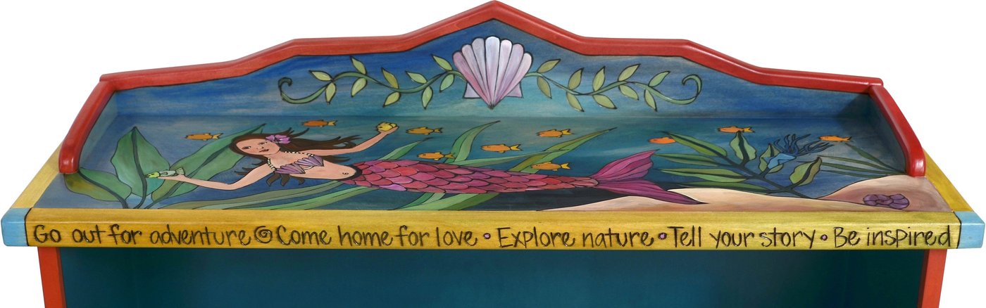 Tropical Mermaid Bookcase | Sticks Handmade Furniture