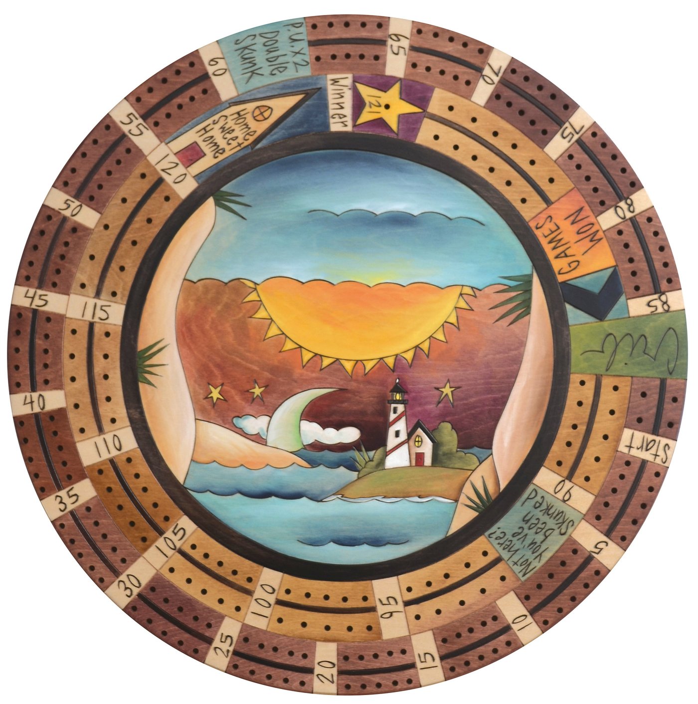 Sticks Cribbage Lazy Susan 20"-Coastal Cool