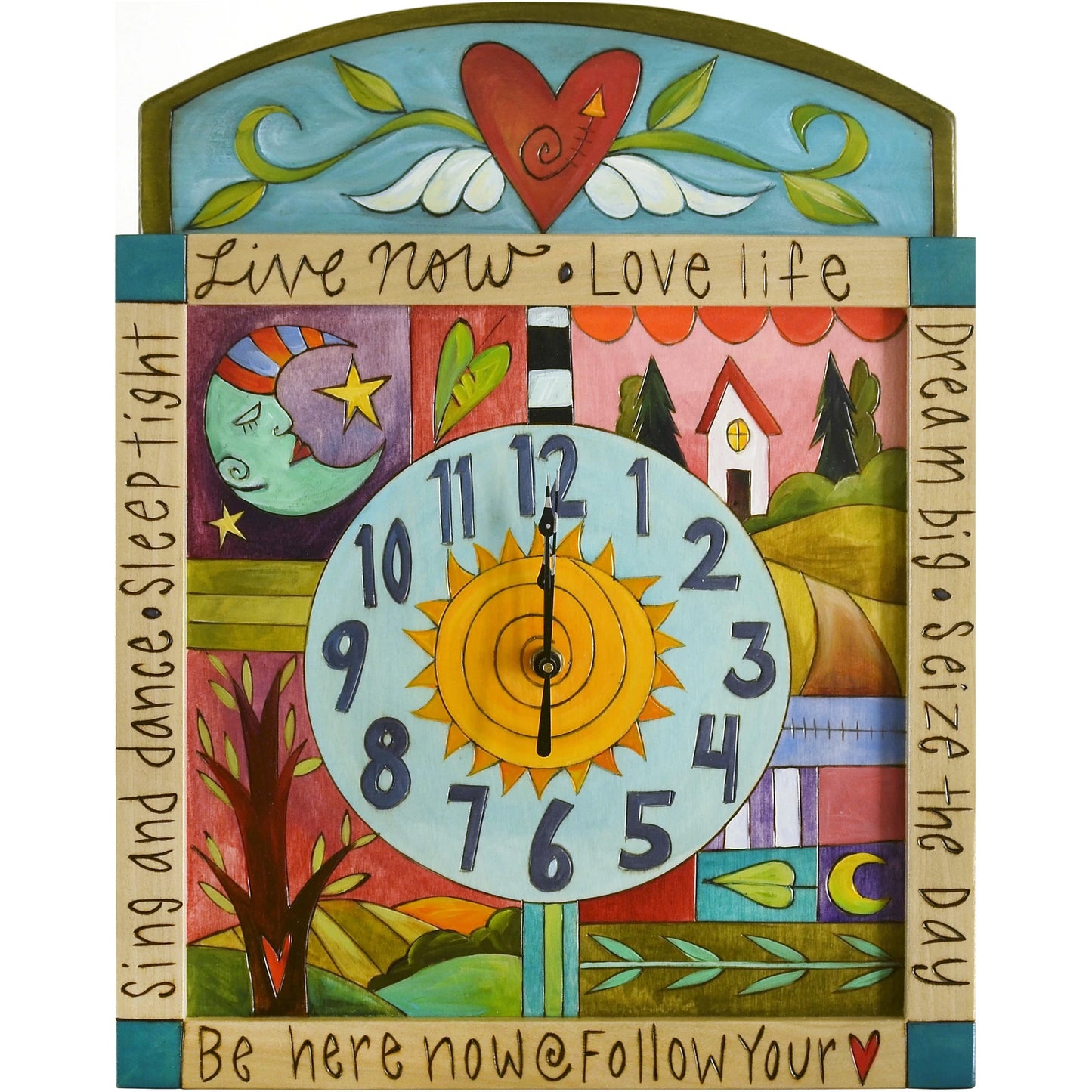 Square Clock by Sticks-Live Now