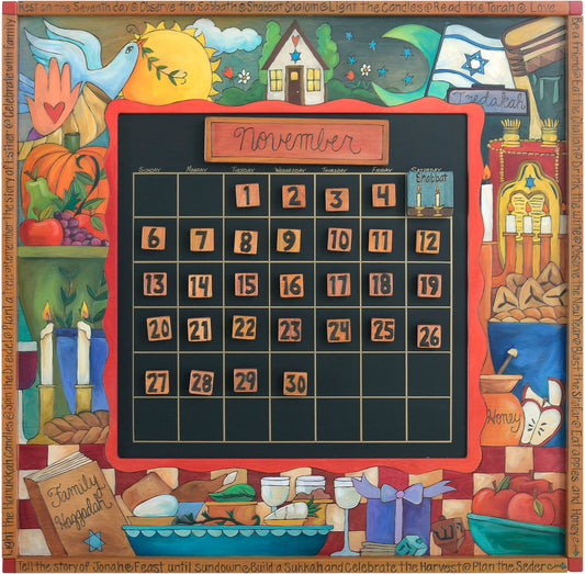 Perpetual Calendar, Large-Judaica Theme
