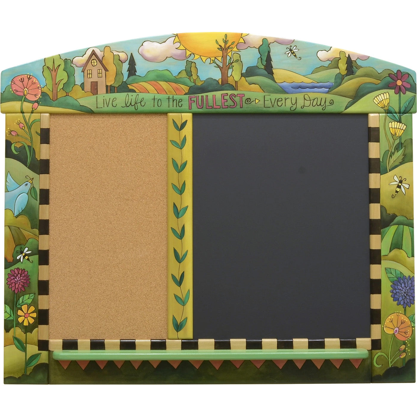 Live Life to the Fullest | Activity Board Chalkboard Corkboard | Sticks