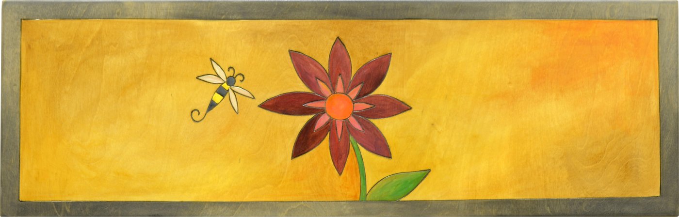 Sofa Table, 3 Foot-Floral Landscape