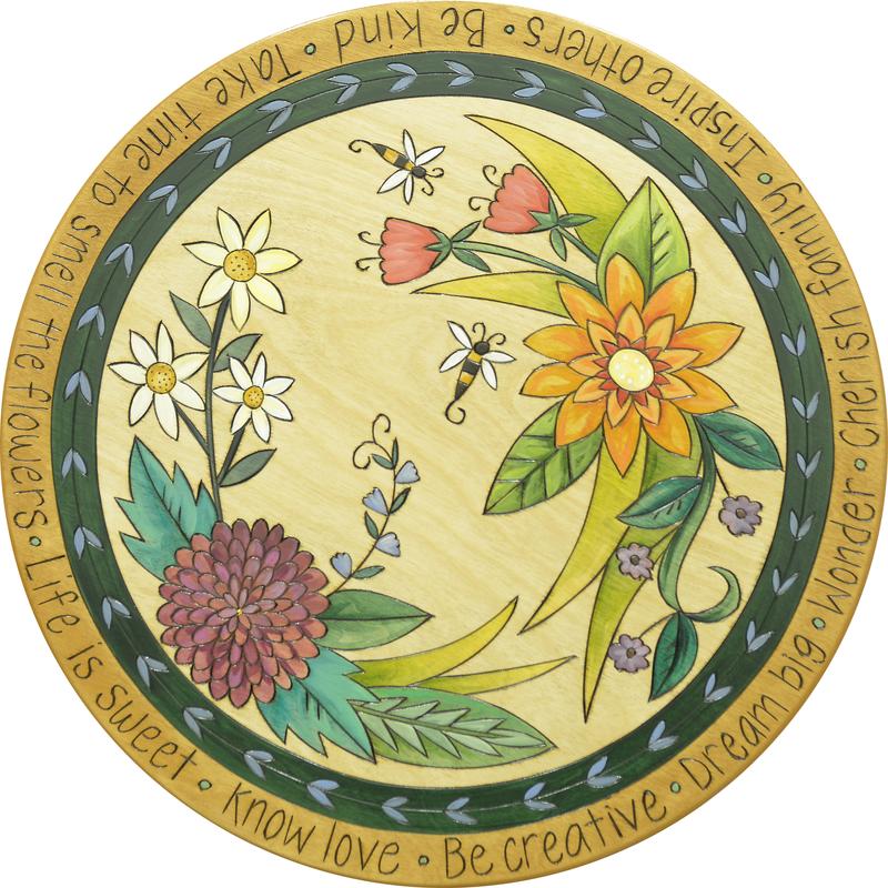 Lazy Susan 20"-Spring Floral