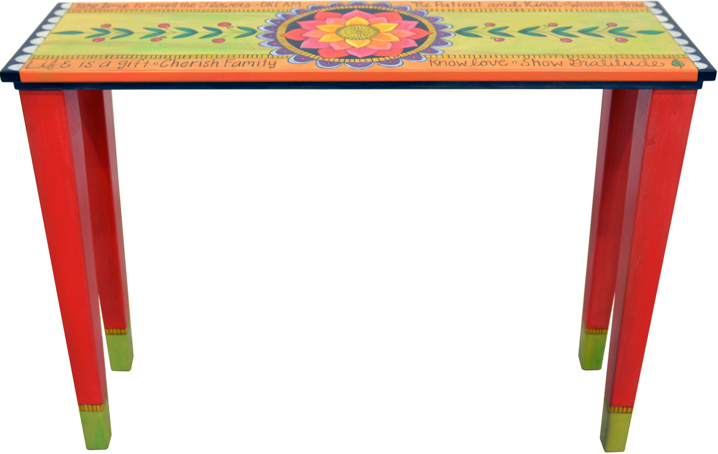 Console Table 40"-Floral Medallion