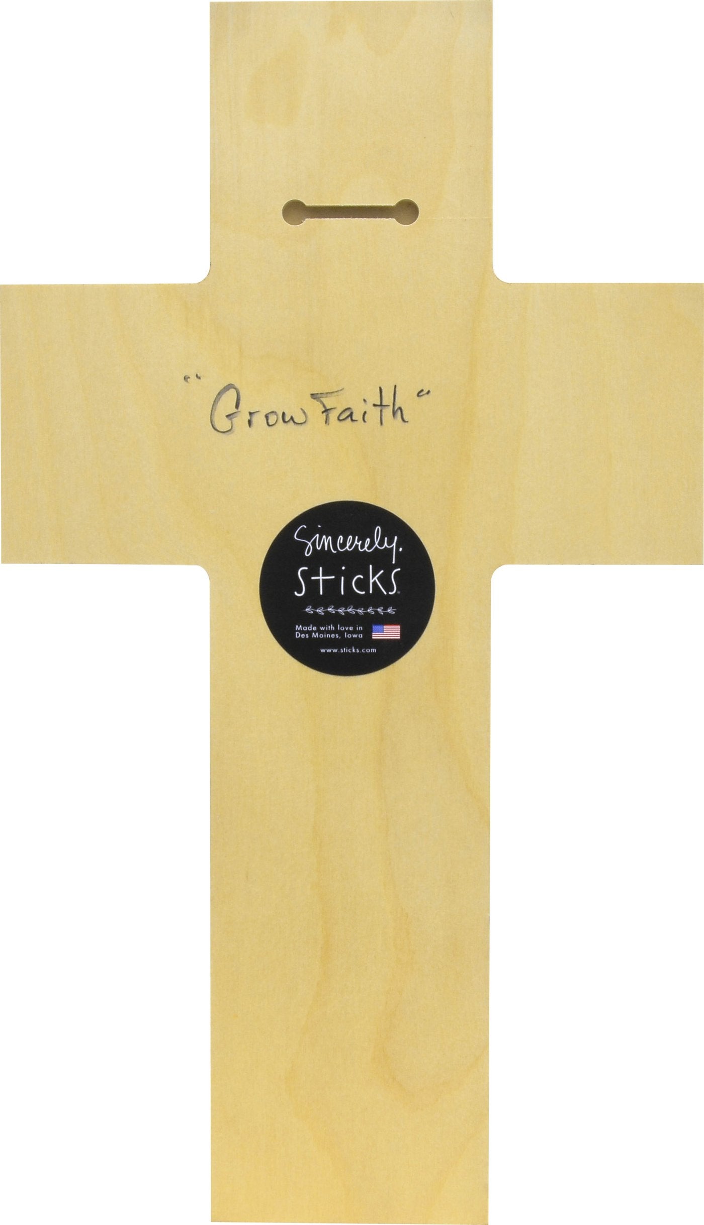 Cross Plaque-Grow Faith