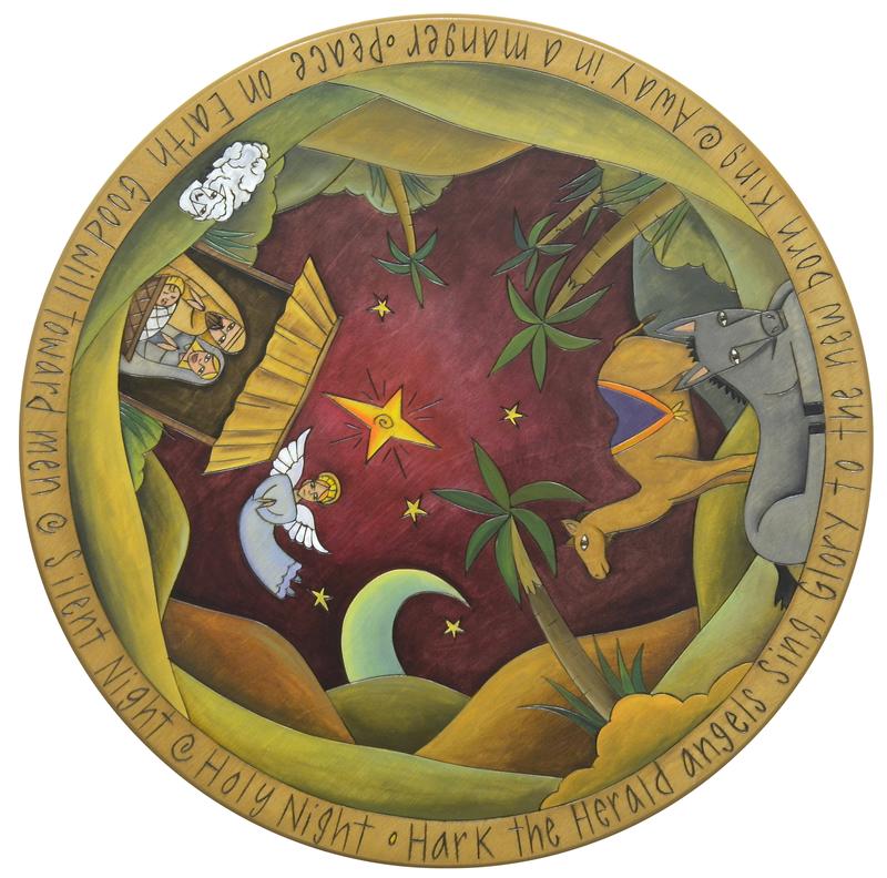 Lazy Susan 20"-Nativity