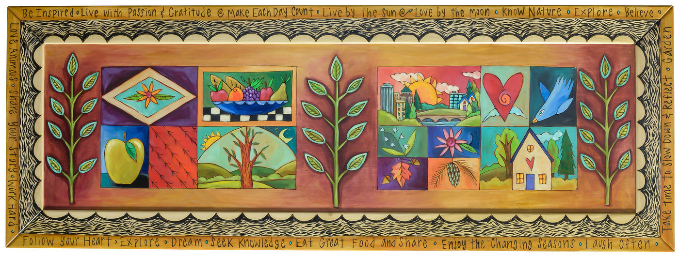 Sofa Table, 5 Foot with Drawers-Funky Patchwork