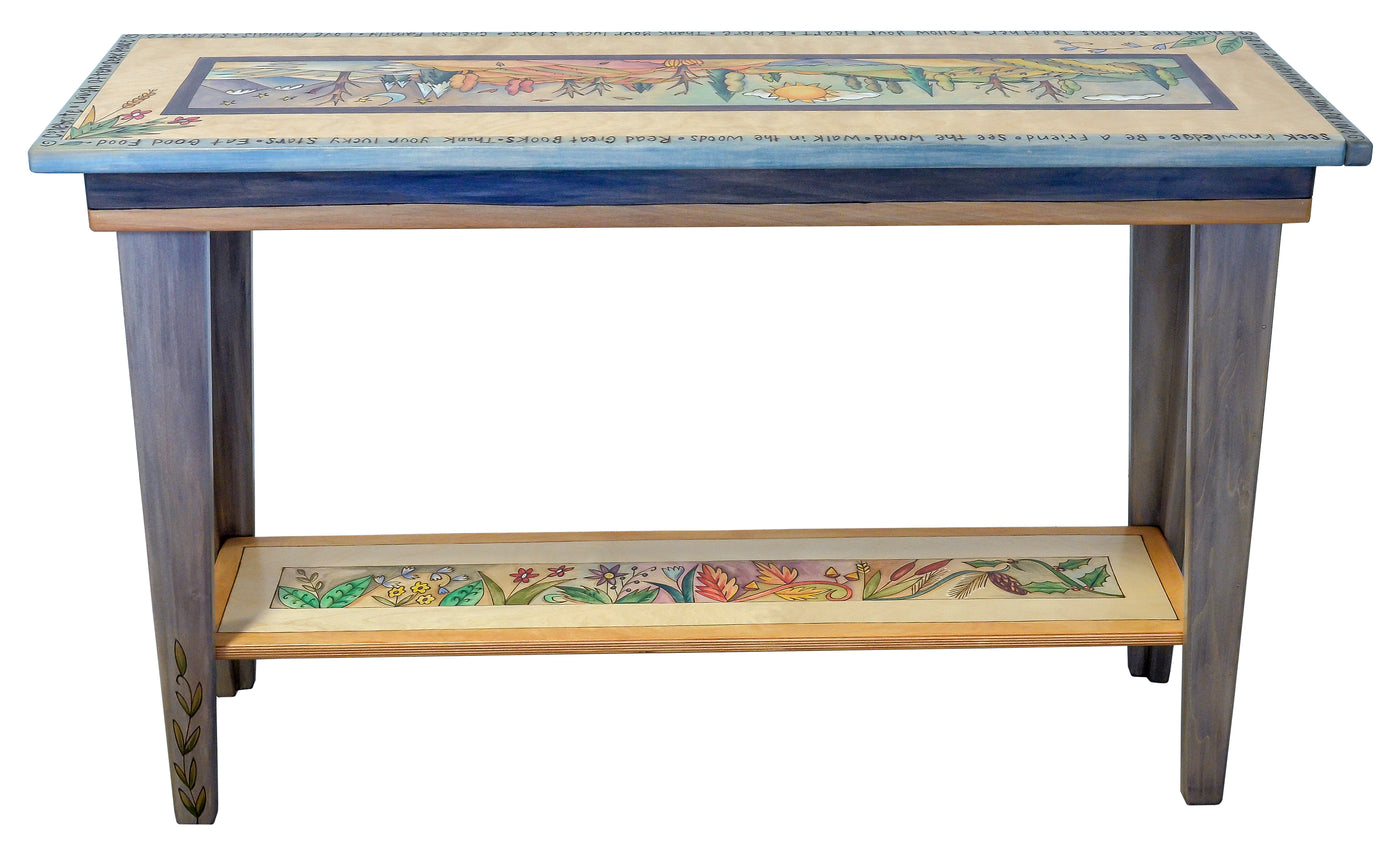Sofa Table, 4 Foot-Four Seasons & Floral