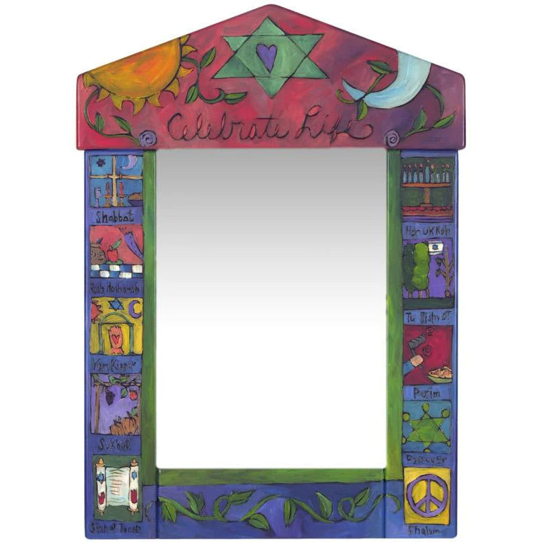 Medium Mirror-Judaica Theme