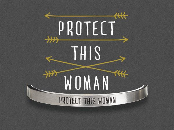 Cuff Bracelet-Protect this Woman