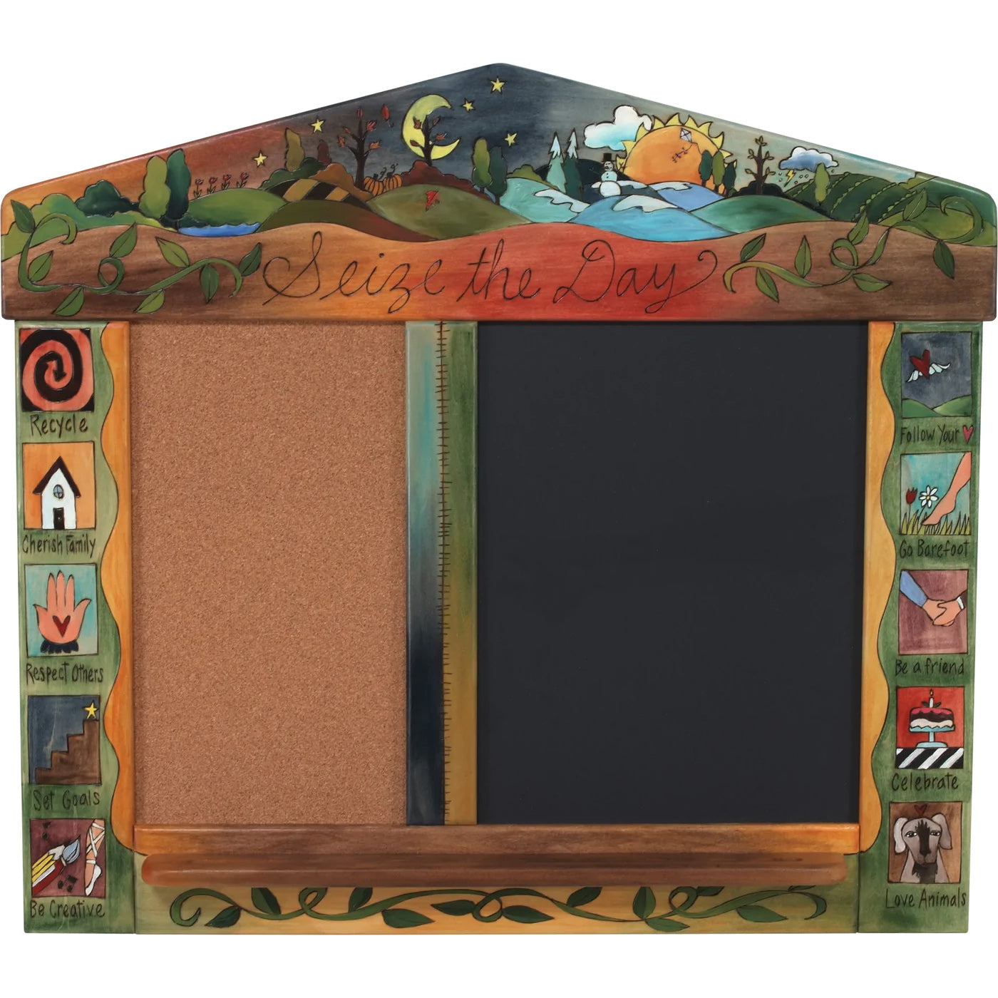 Sticks Activity Board | Seize the Day | Corkboard Chalkboard Bulletin Board