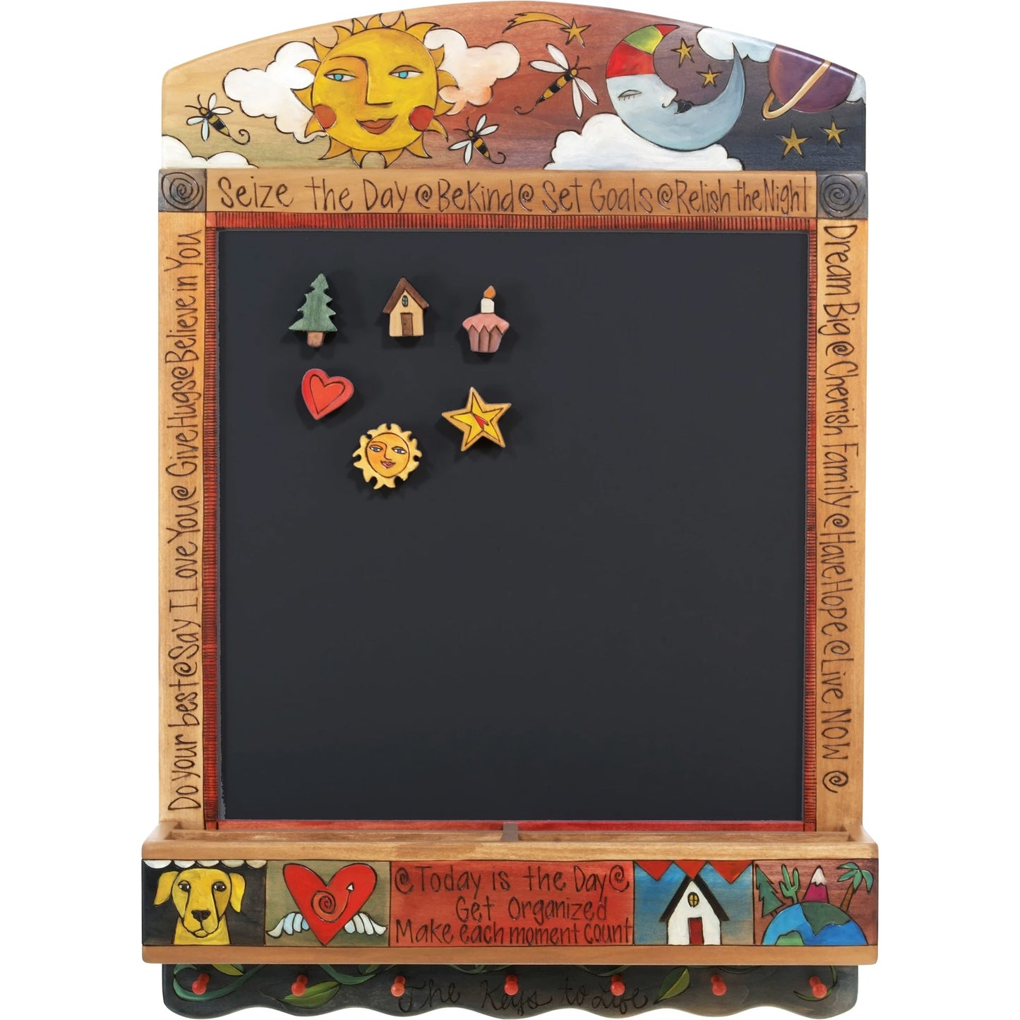 Chalkboard Info Center-Seize the Day