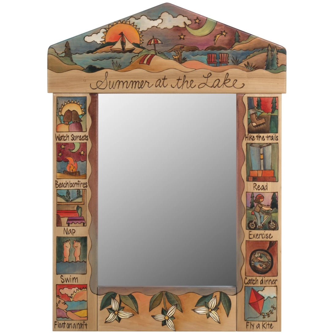 Medium Mirror-Summer at the Lake