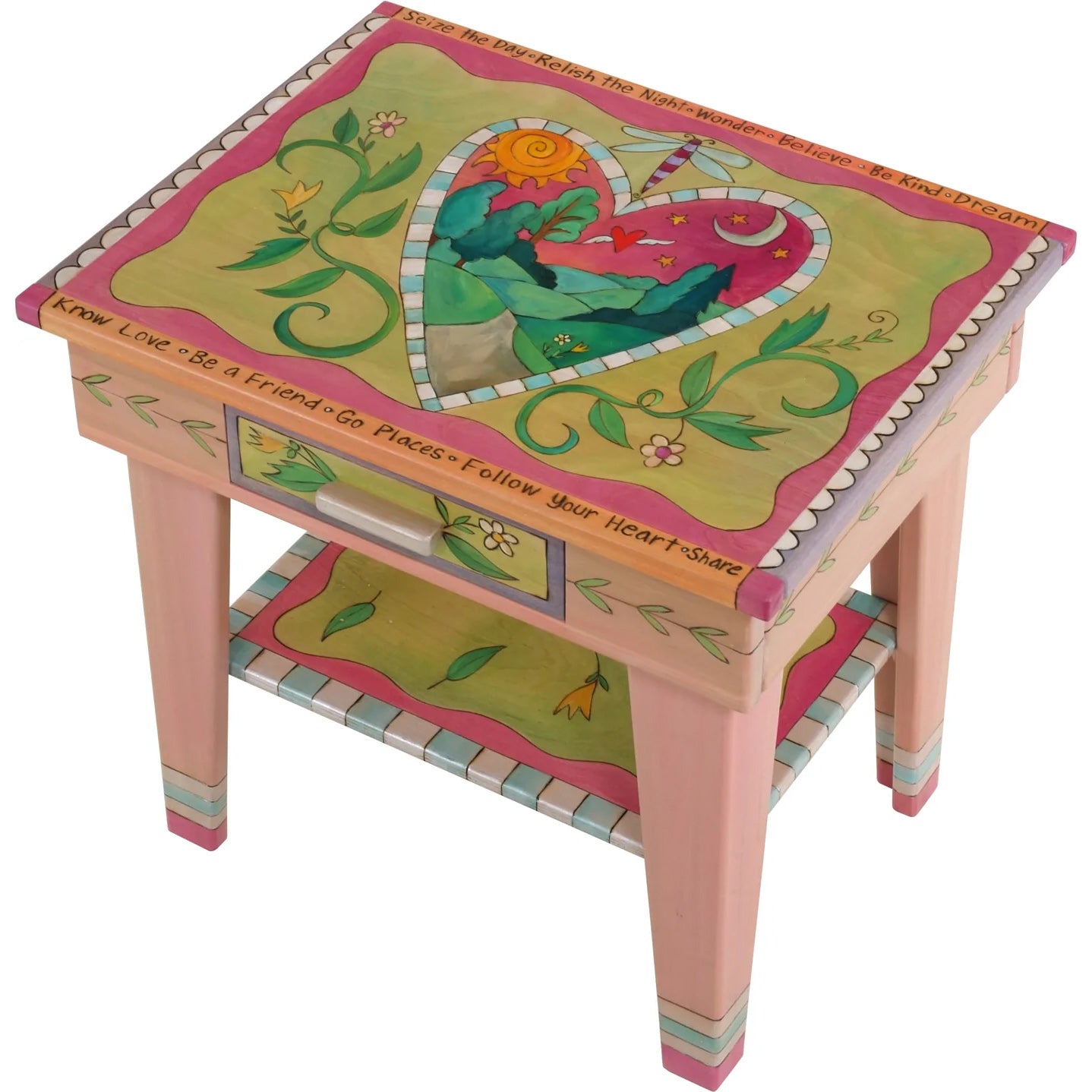 Nightstand-Heart Landscape