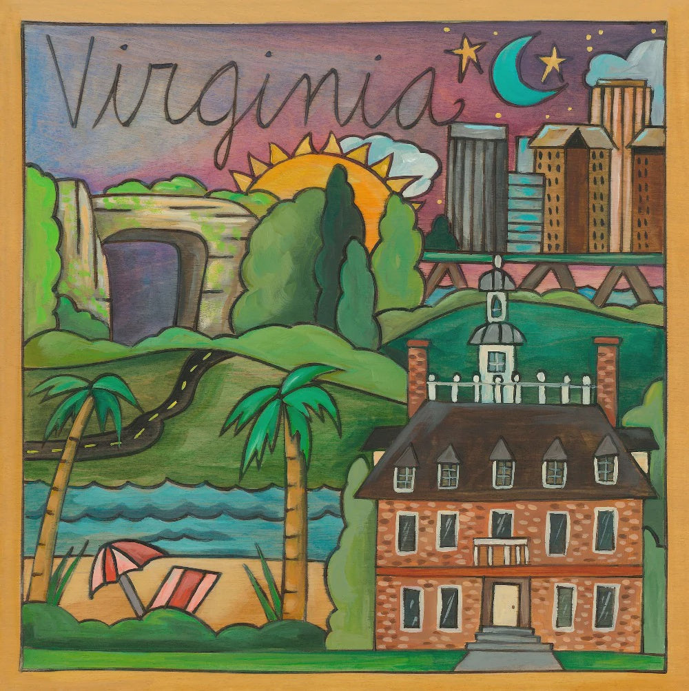 Virginia Plaque-Virginia is for Lovers