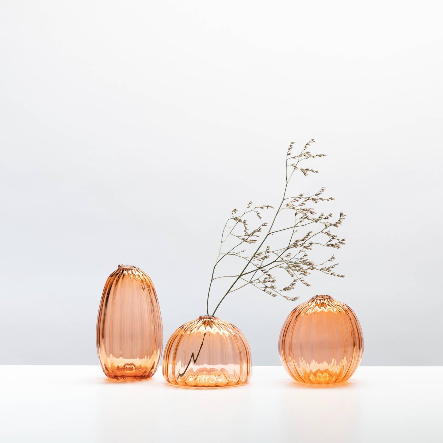Little Buddies Glass Vases-Apricot
