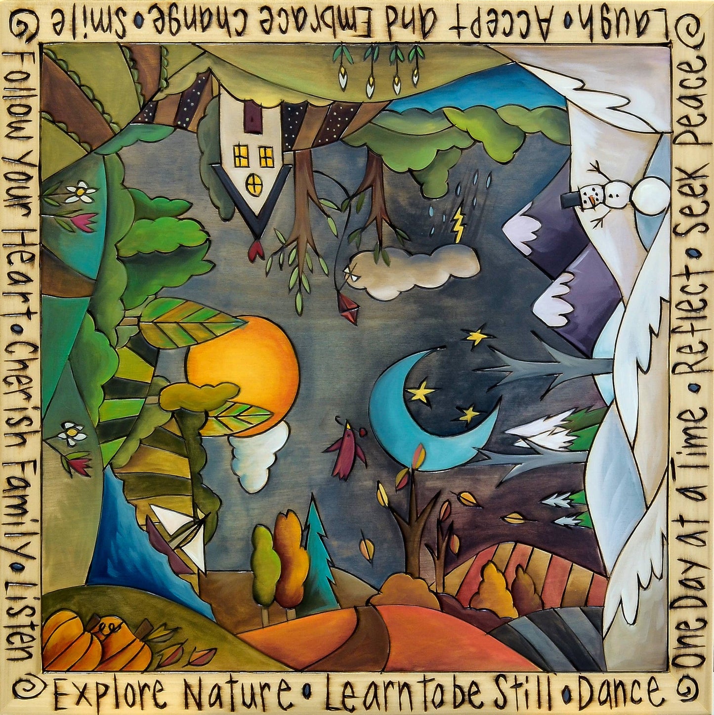 Square End Table-Four Seasons