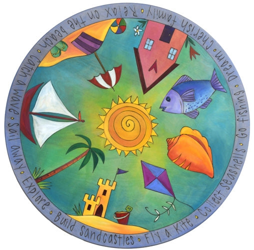 Lazy Susan 20"-Beach Icons