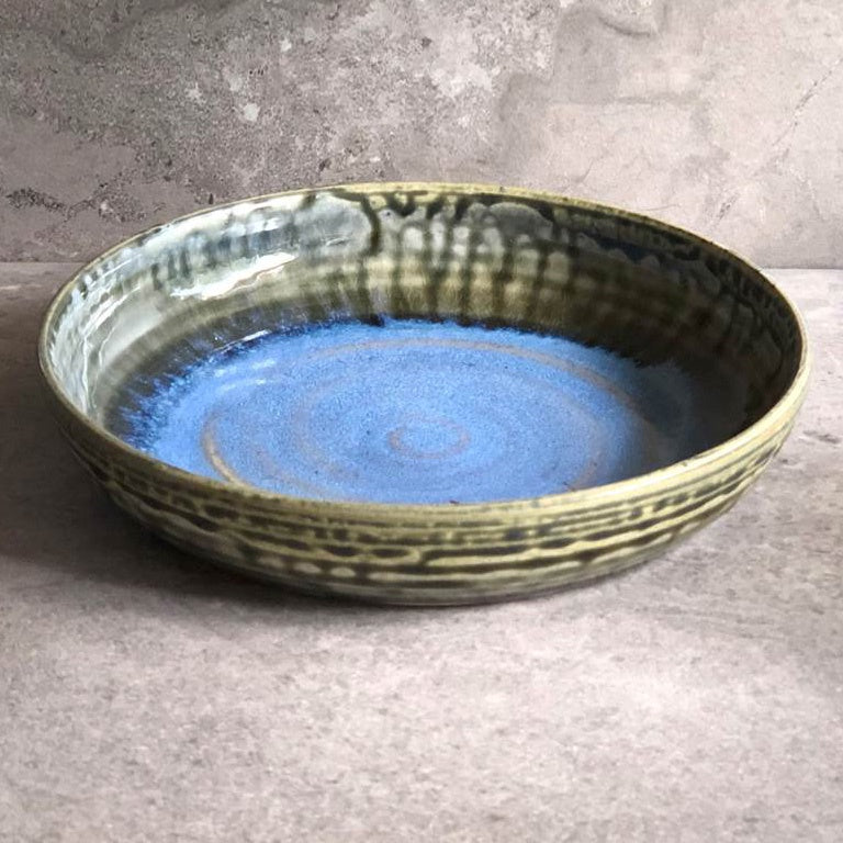 Pasta Serving Bowl-Smoke Blue