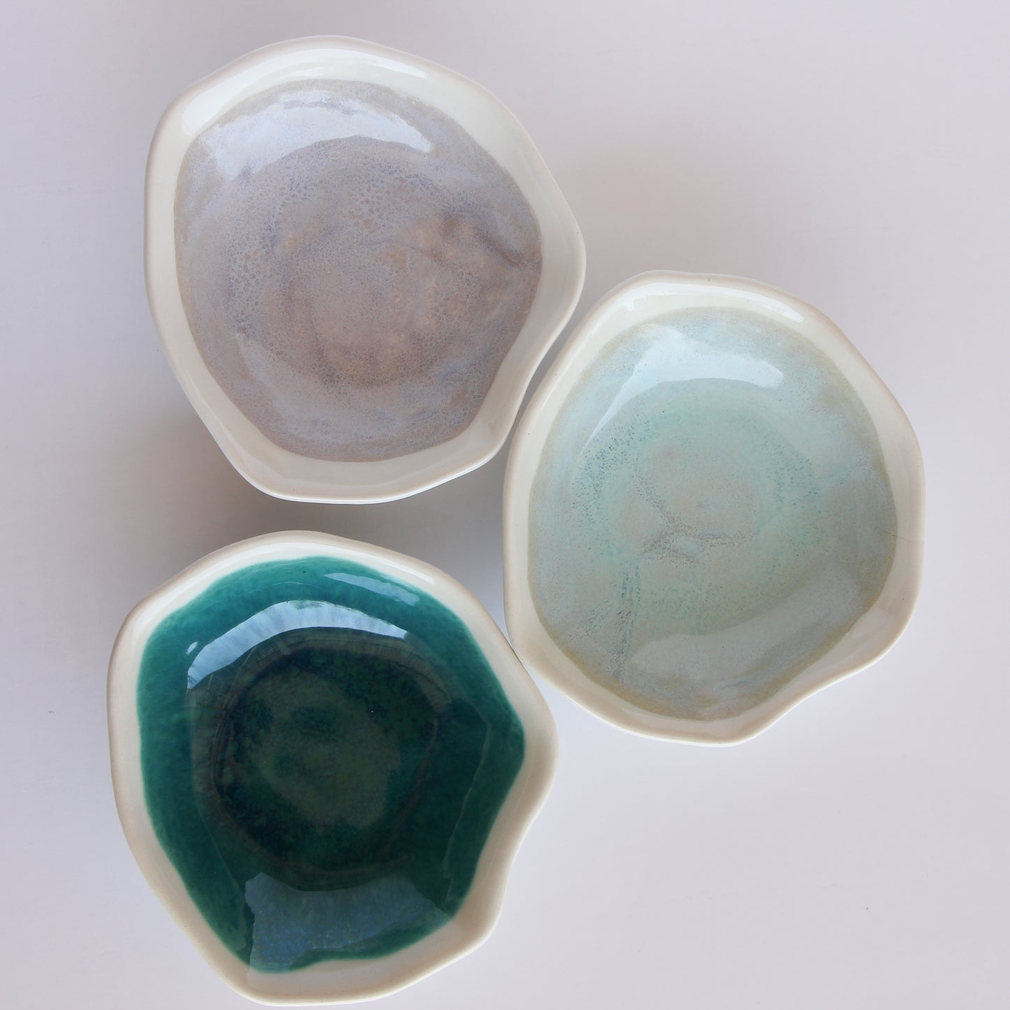 Organic Edge Ceramic Candy Dish