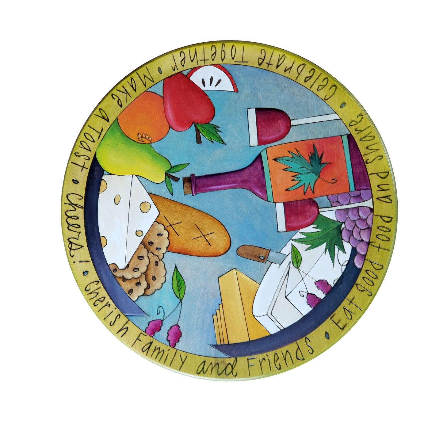 Lazy Susan 16"-Eat Good Food & Share