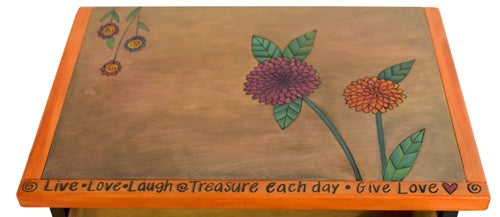 Nightstand Cabinet-Contemporary Floral