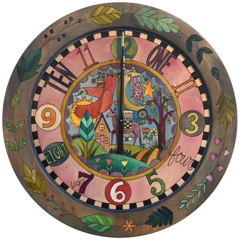 Round Wall Clock 36"-Fresh Inspirations