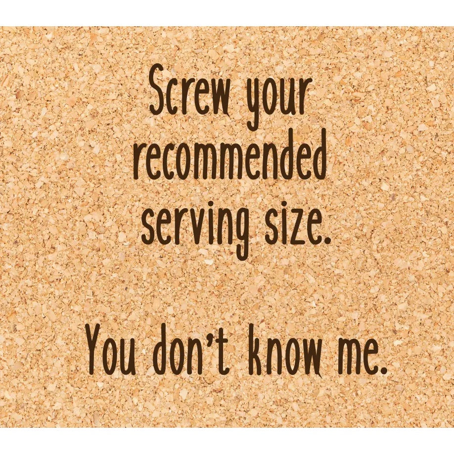 Serving Size Coaster