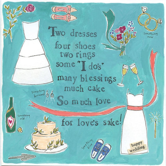 Card-Two Dresses Wedding