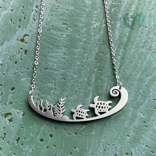 Sea Turtles in the Reef Necklace