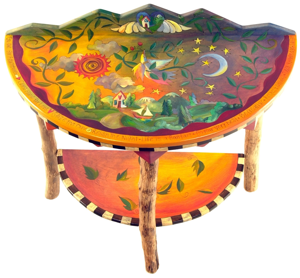 Half Round Table-Night & Day