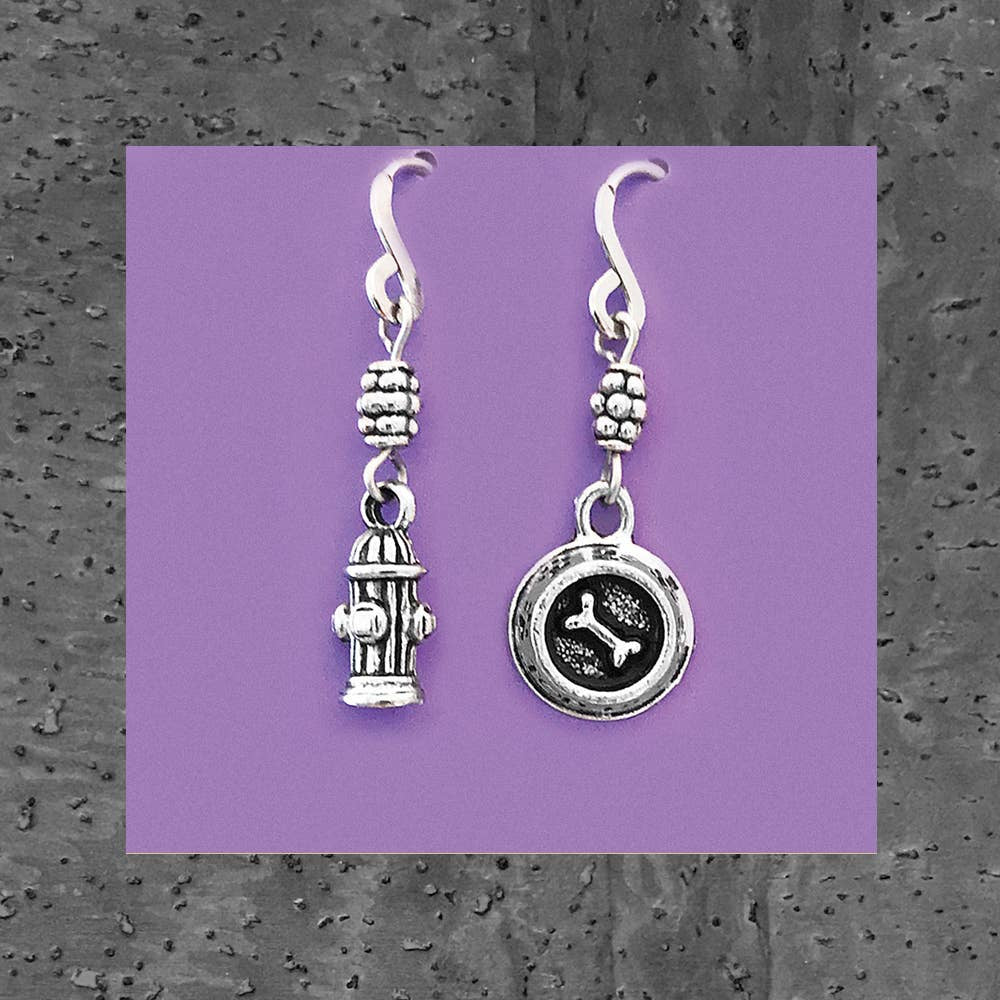 Hydrant & Dog Dish Earrings