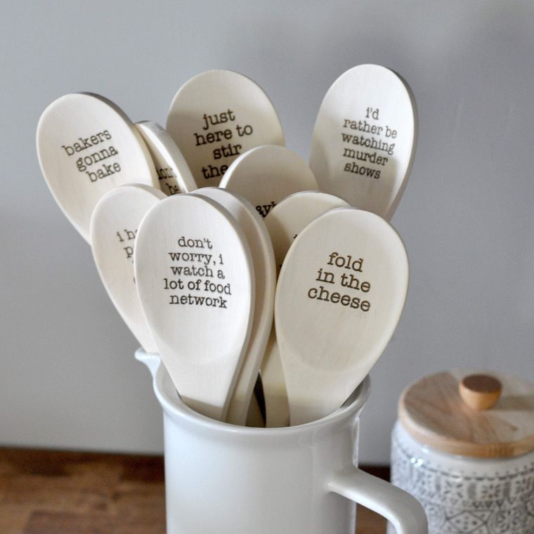 Funny Message Wooden Spoons
