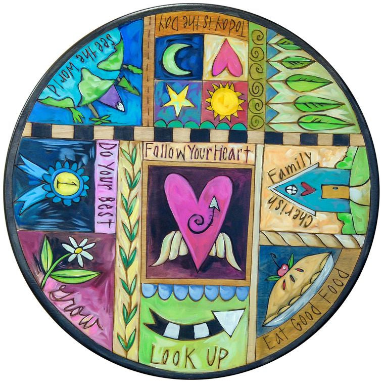 Lazy Susan 20"-Crazy Quilt