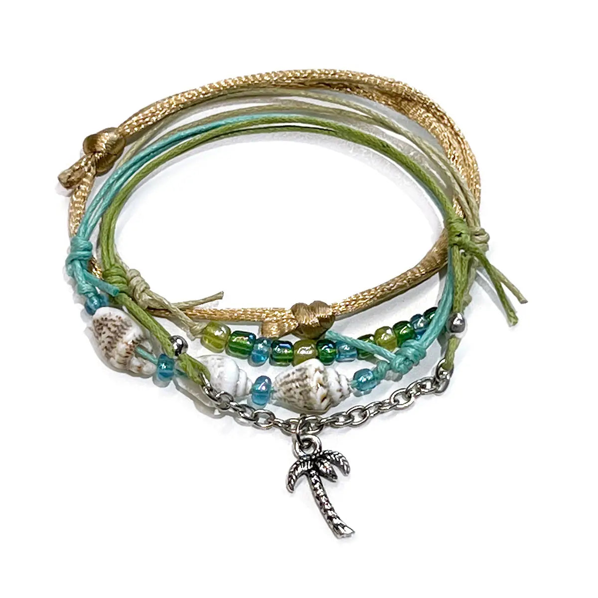 Charm Bracelet Set-Palm Tree