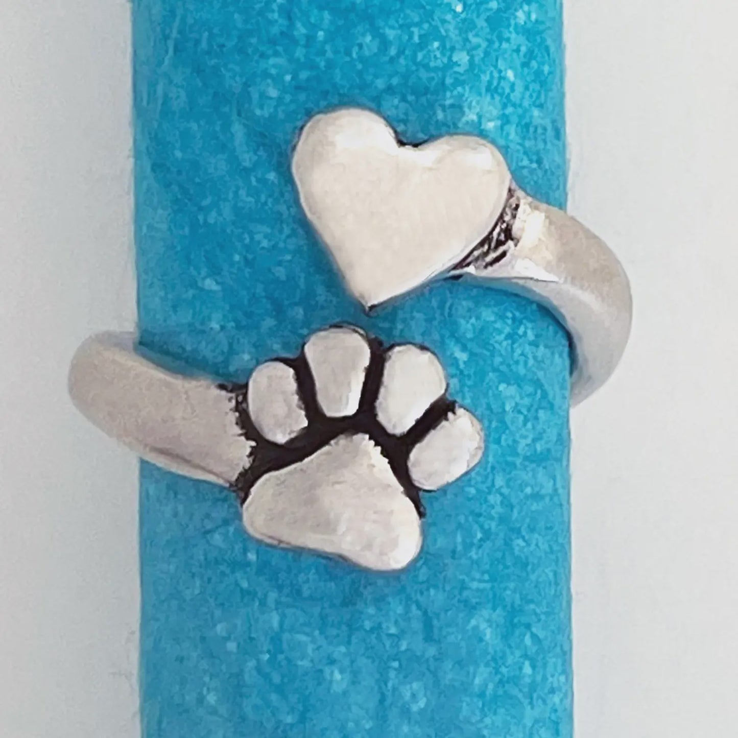 Paw Print Adjustable Ring