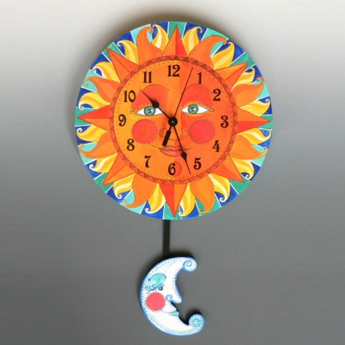 Sun & Moon Pendulum Clock