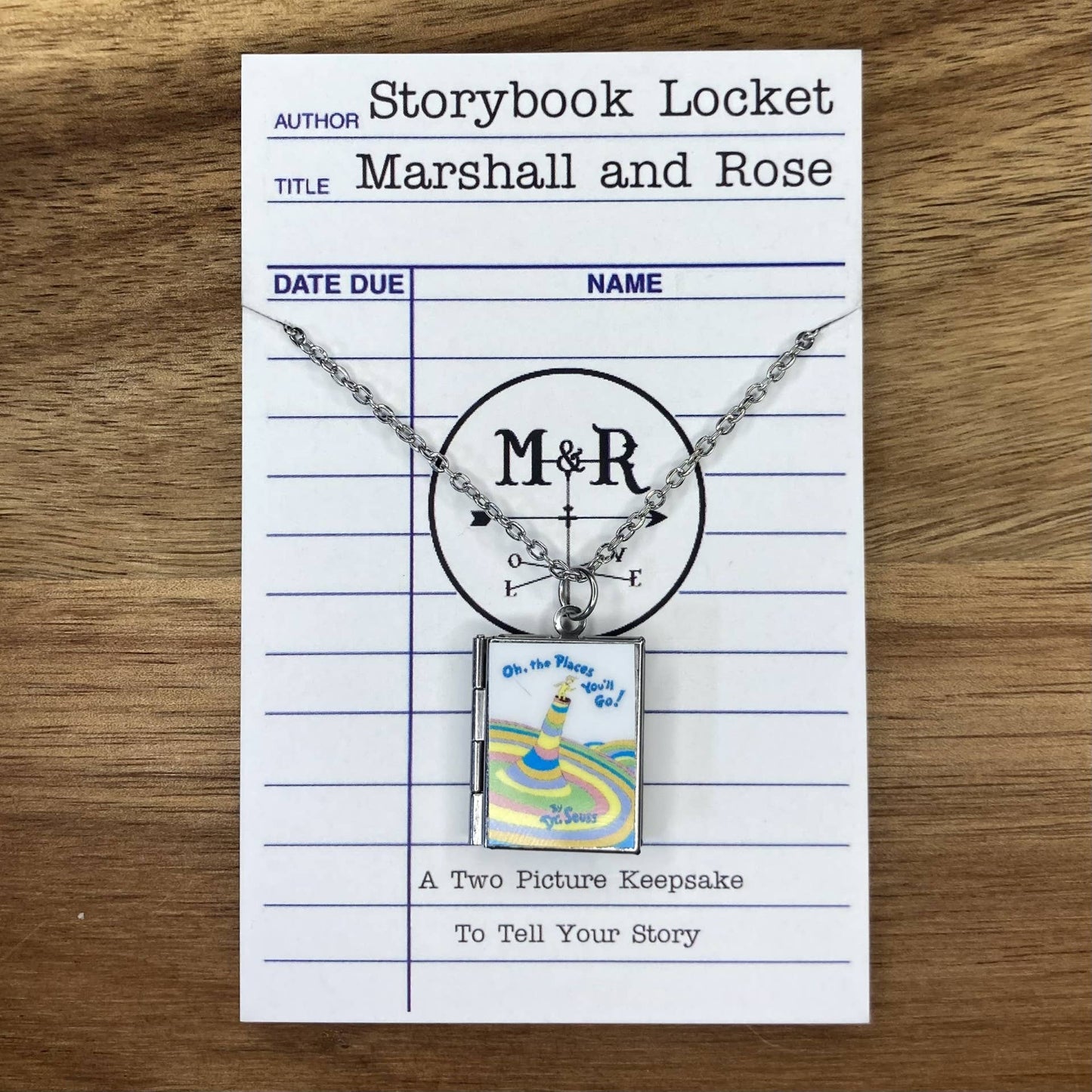 Book Locket-Oh, The Places You'll Go!