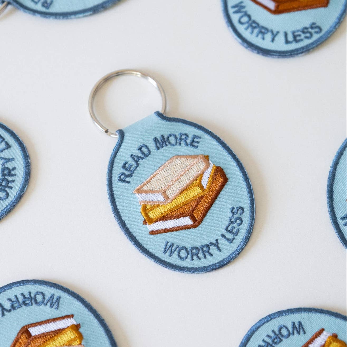 Read More Embroidered Keychain