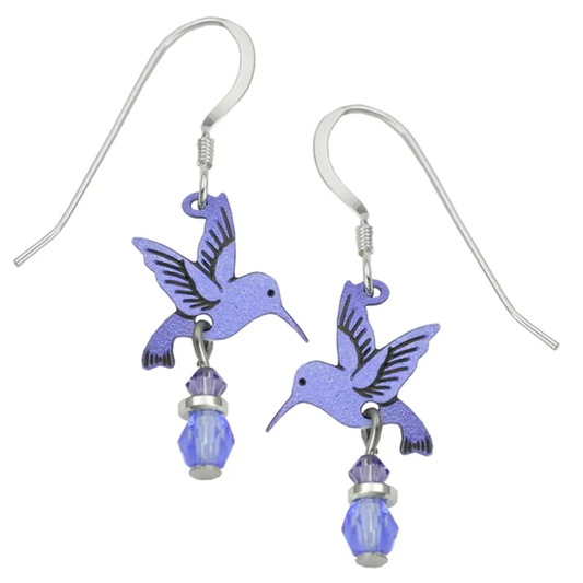 Hummingbird Earrings-Lavendar