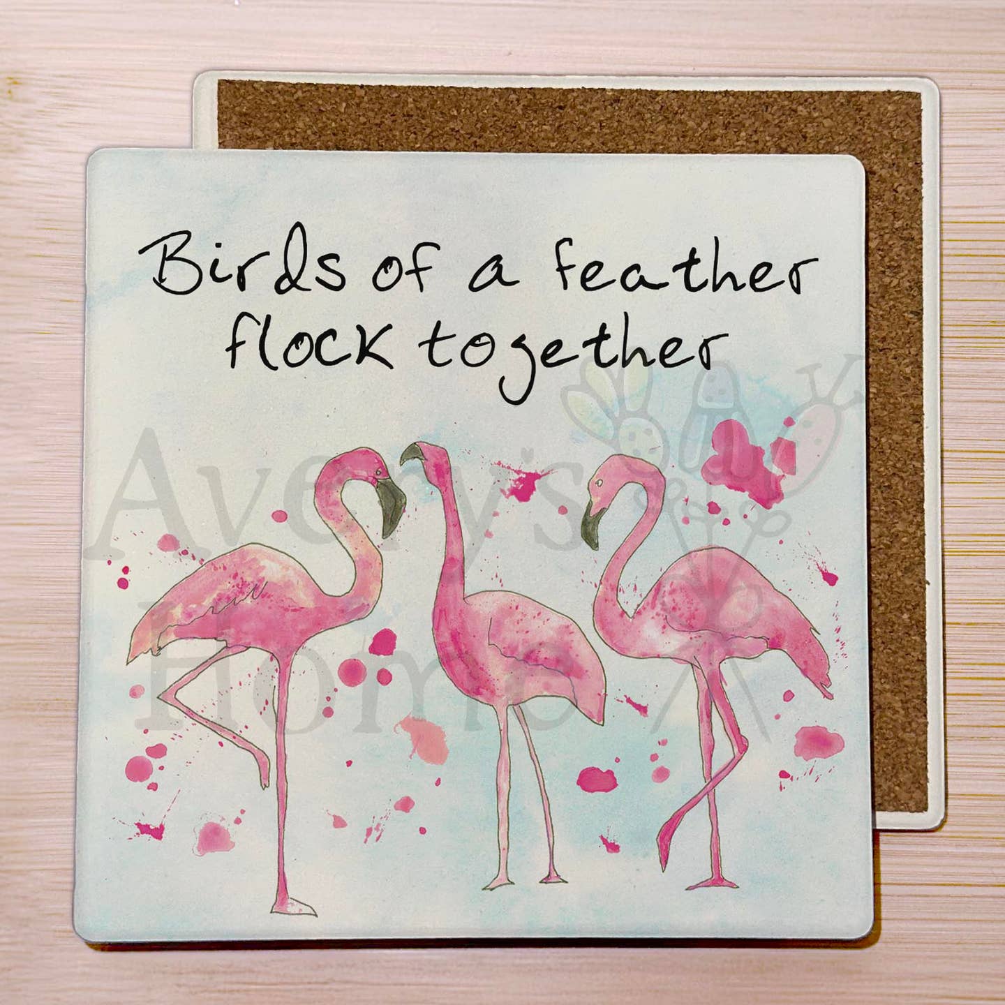 Coaster-Flamingos